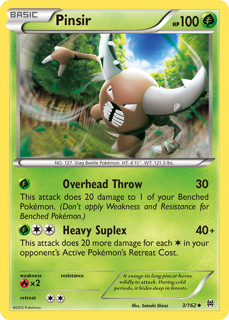 Pinsir (3/162) - BREAKthrough Pokémon Card