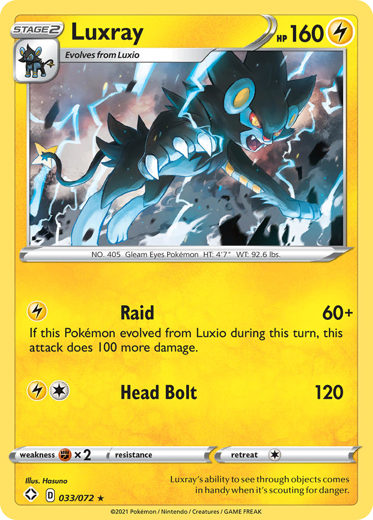 Luxray (33/72) - Shining Fates Pokémon Card