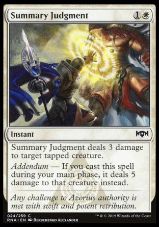 Summary Judgment (Ravnica Allegiance) Trading Card