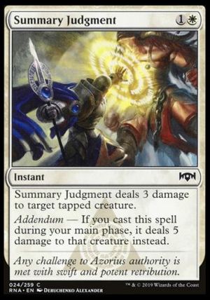 Summary Judgment (Ravnica Allegiance)