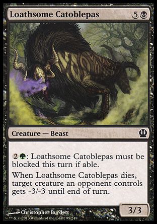 Loathsome Catoblepas (Theros) Trading Card