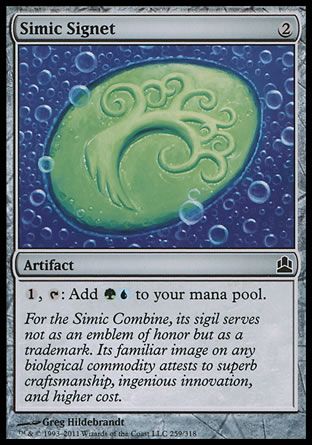 Simic Signet (MTG Commander) Trading Card