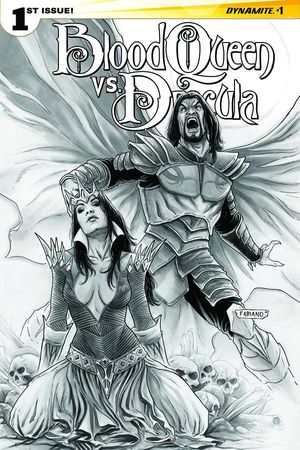 Blood Queen vs. Dracula #1 (15 Copy Neves B&amp;w Cover)