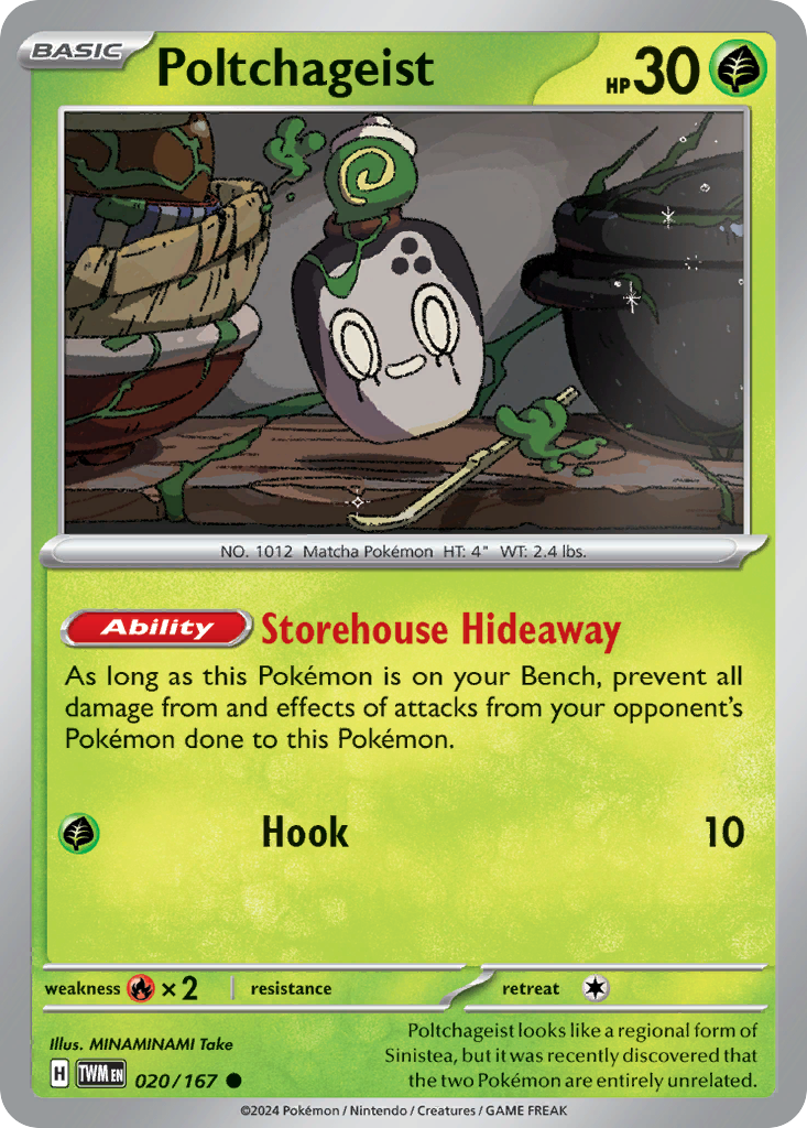 Poltchageist (20/167) - Twilight Masquerade Pokémon Card