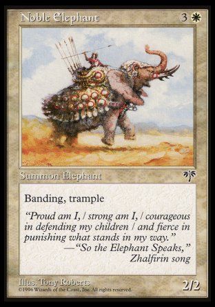 Noble Elephant (Mirage) Trading Card