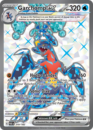Garchomp ex (219/182) - Paradox Rift