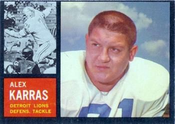 Alex Karras 1962 Topps #58 Sports Card