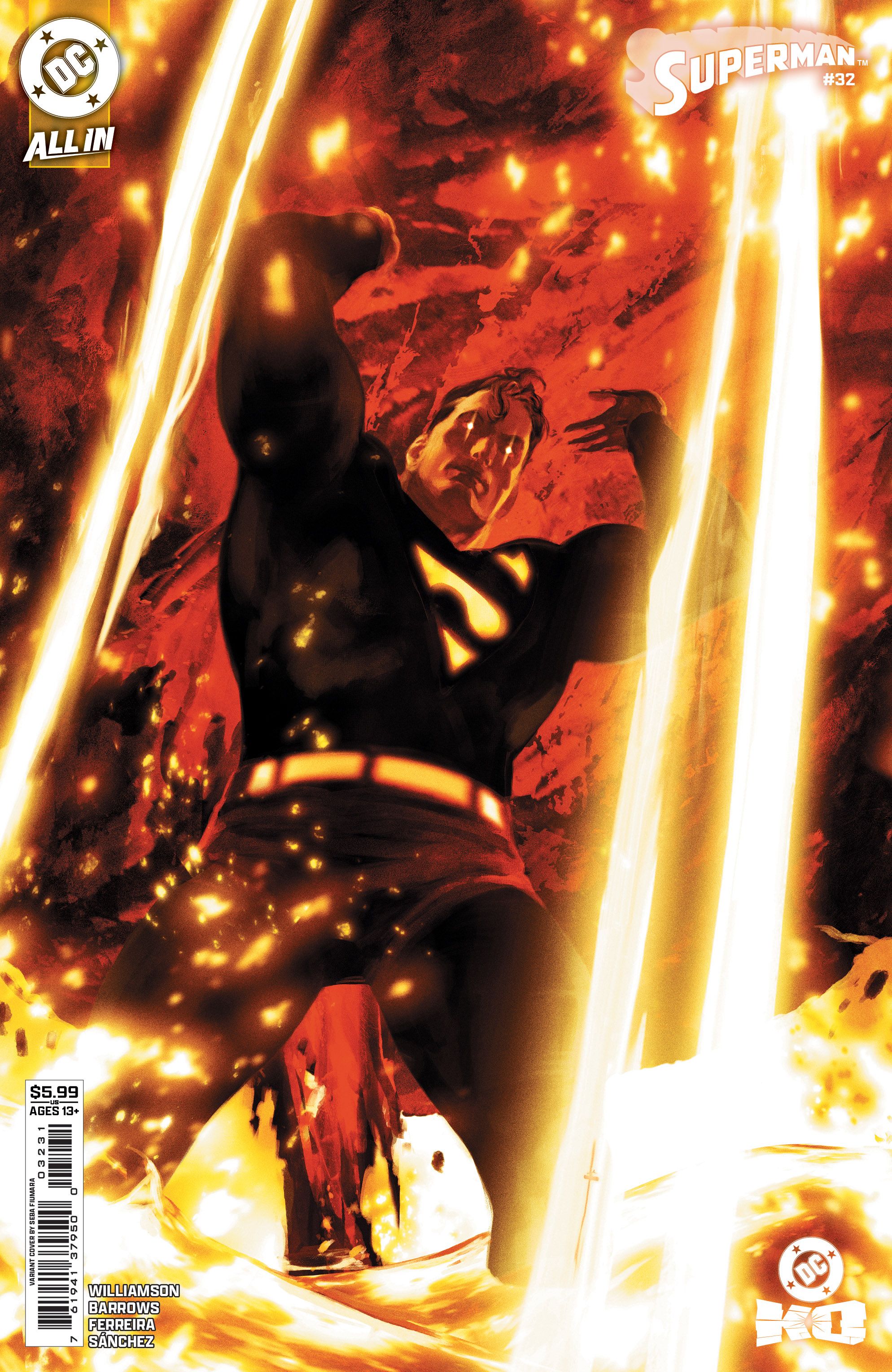 Superman #32 (Cvr C Sebastian Fiumara Card Stock Variant) Comic