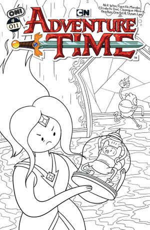 Adventure Time #11 (Cvr E Inc 1:20 Nick Winn B&W Variant)