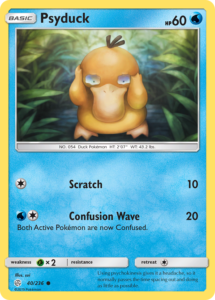 Psyduck (40/236) - Cosmic Eclipse Pokémon Card