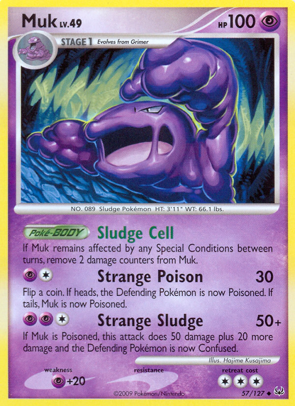 Muk (57/127) - Platinum Pokémon Card