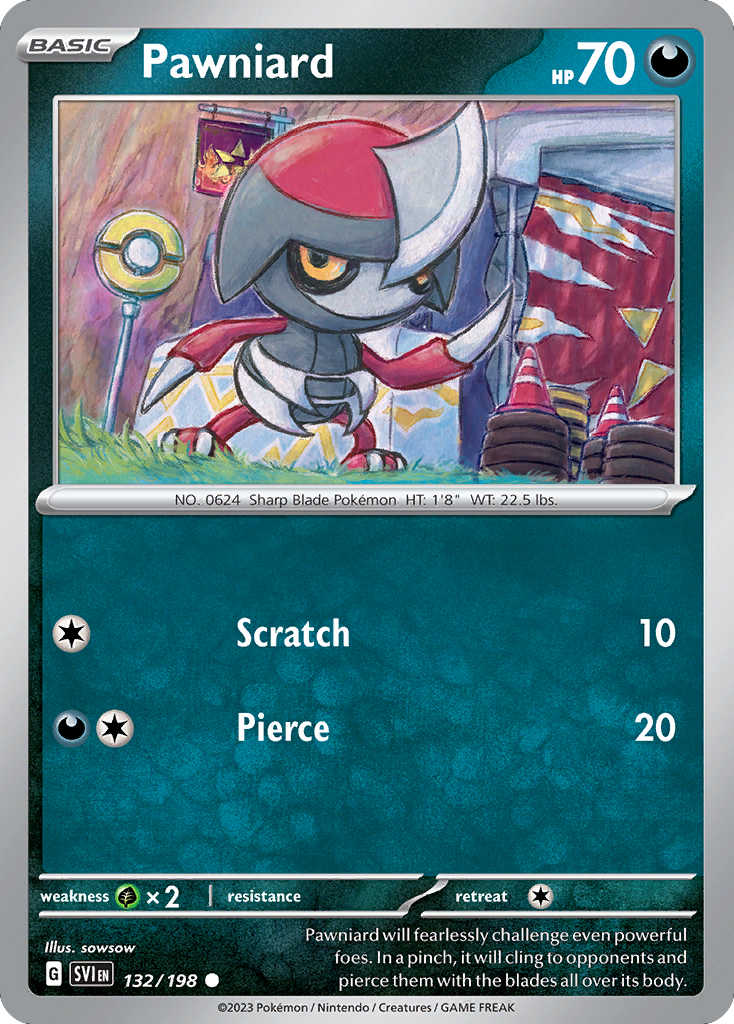 Pawniard (132/198) - Scarlet & Violet Pokémon Card