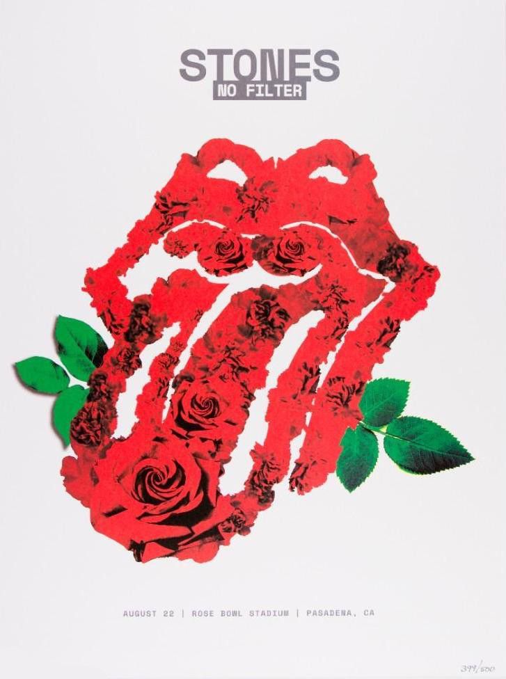Rolling Stones Rose Bowl Stadium 2019 Concert Poster