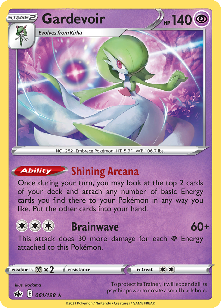 Gardevoir (61/198) - Chilling Reign Pokémon Card