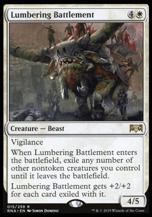 Lumbering Battlement (Ravnica Allegiance) Trading Card