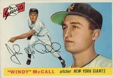 Windy McCall 1955 Topps #42 Sports Card