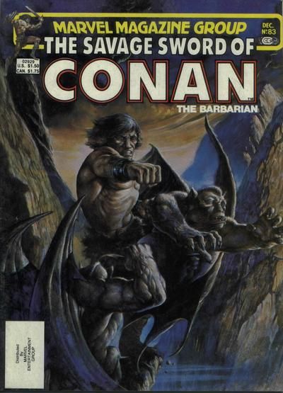 The Savage Sword of Conan #83 Comic