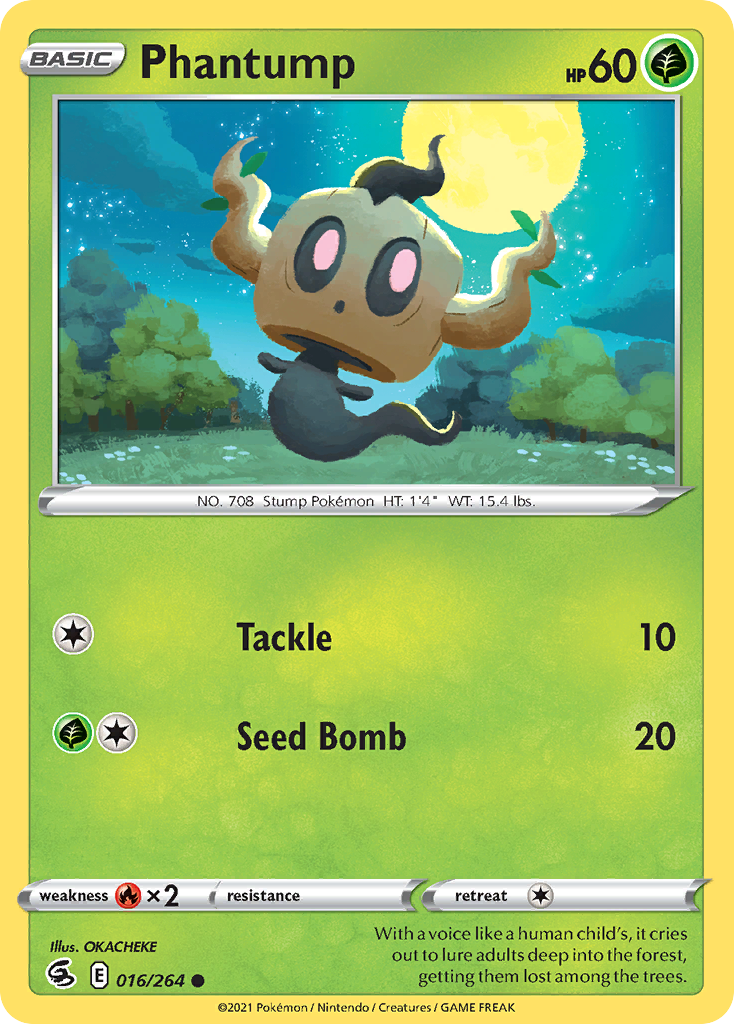 Phantump (16/264) - Fusion Strike Pokémon Card