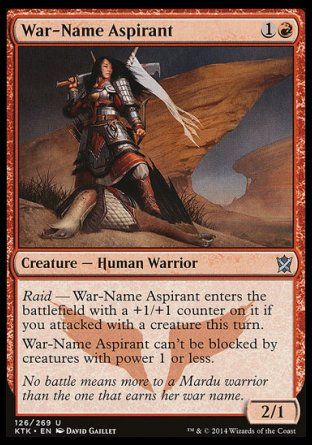 War-Name Aspirant (Khans of Tarkir) Trading Card