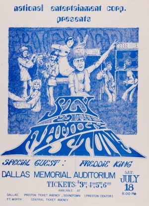 Sly & the Family Stone Dallas Memorial Auditorium Handbill 1970
