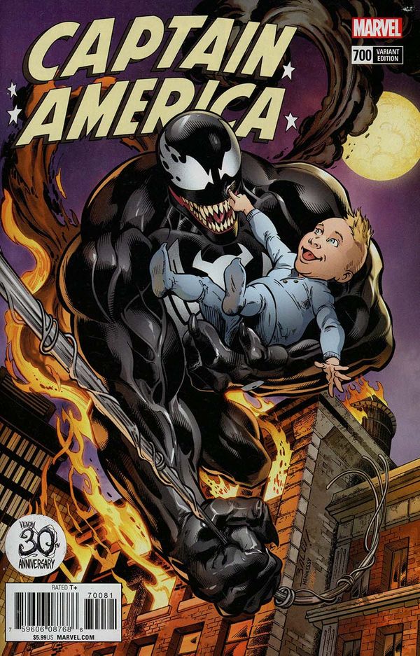 Captain America #700 (Venom 30th Variant Leg)