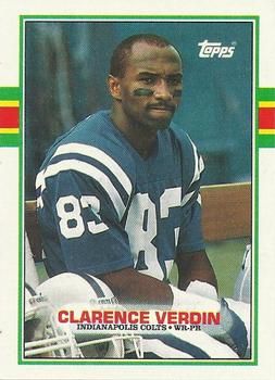 Clarence Verdin 1989 Topps #215 Sports Card