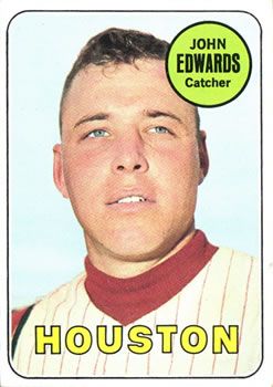 John Edwards 1969 Topps #186 Sports Card