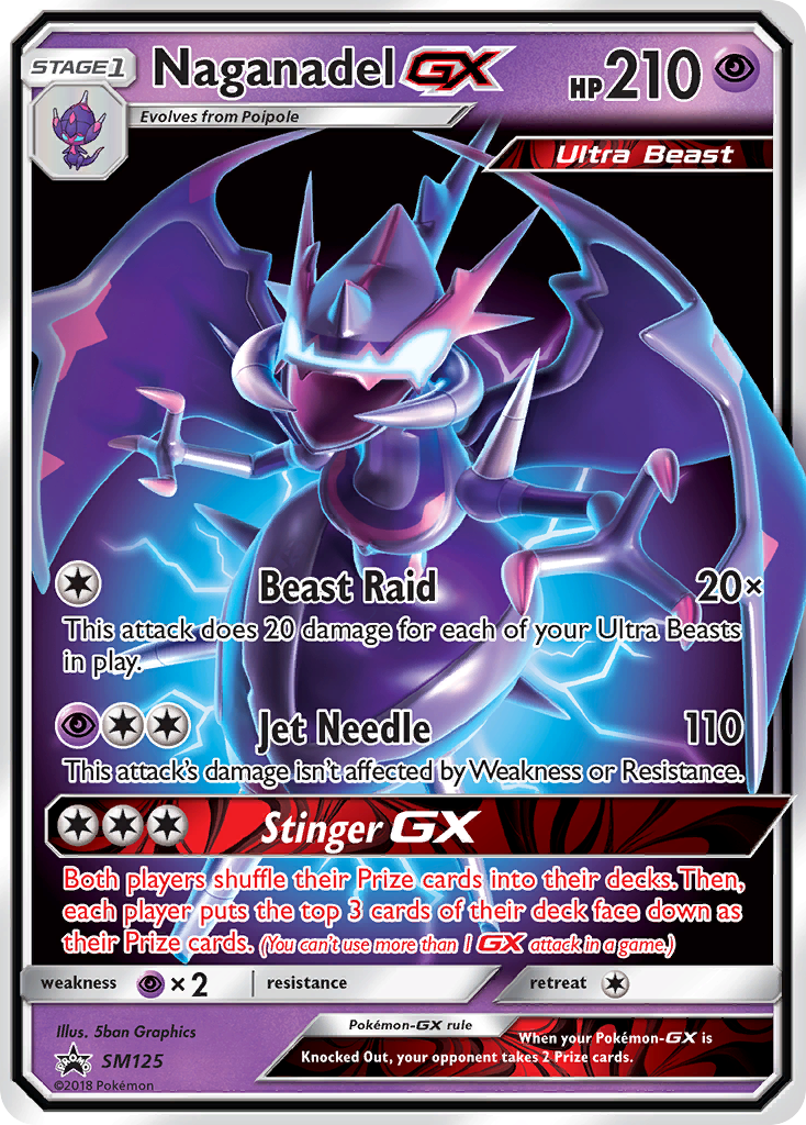 Naganadel GX (SM125) - SM Black Star Promos Pokémon Card