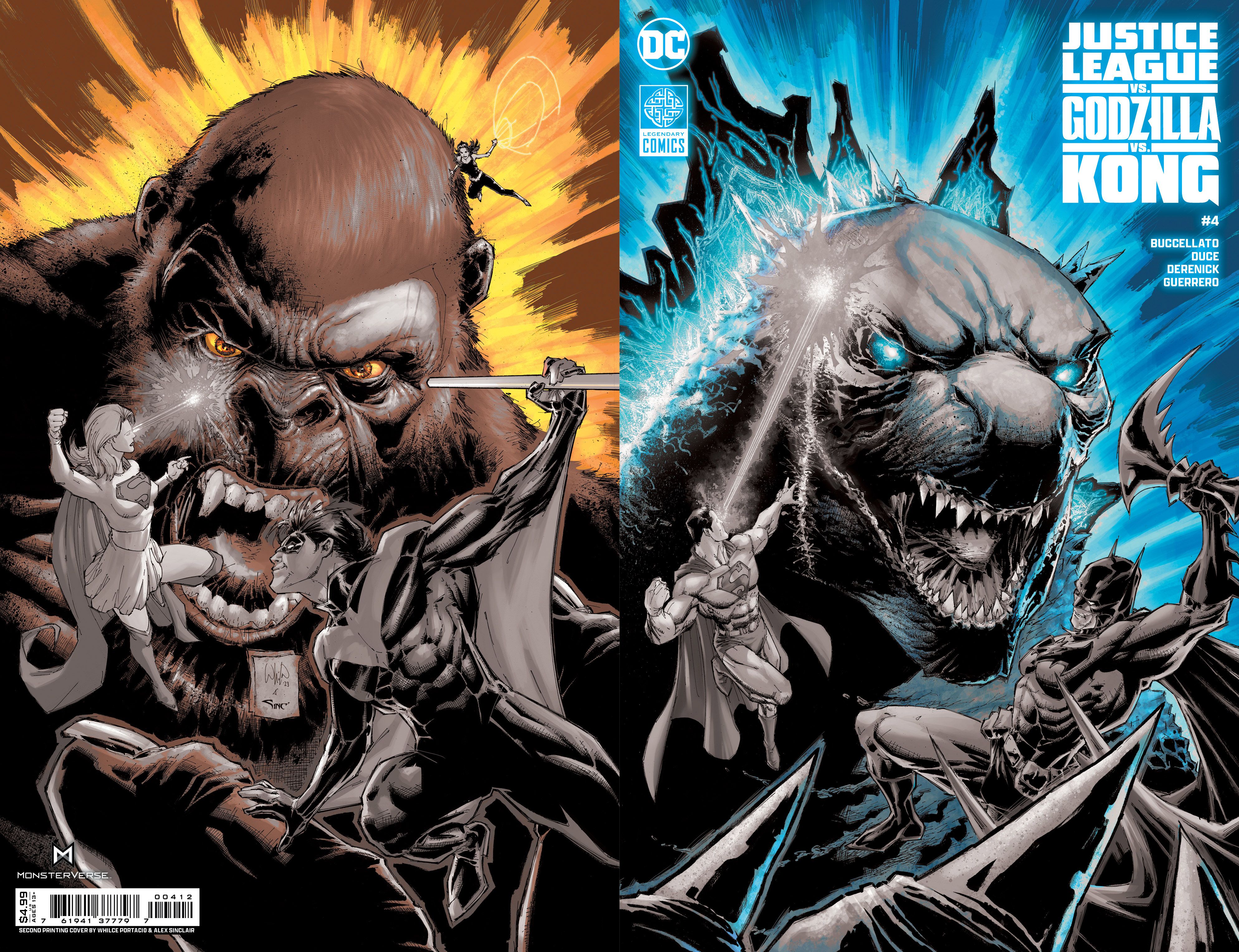 Justice League vs. Godzilla vs. Kong #4 (Second Printing) Comic