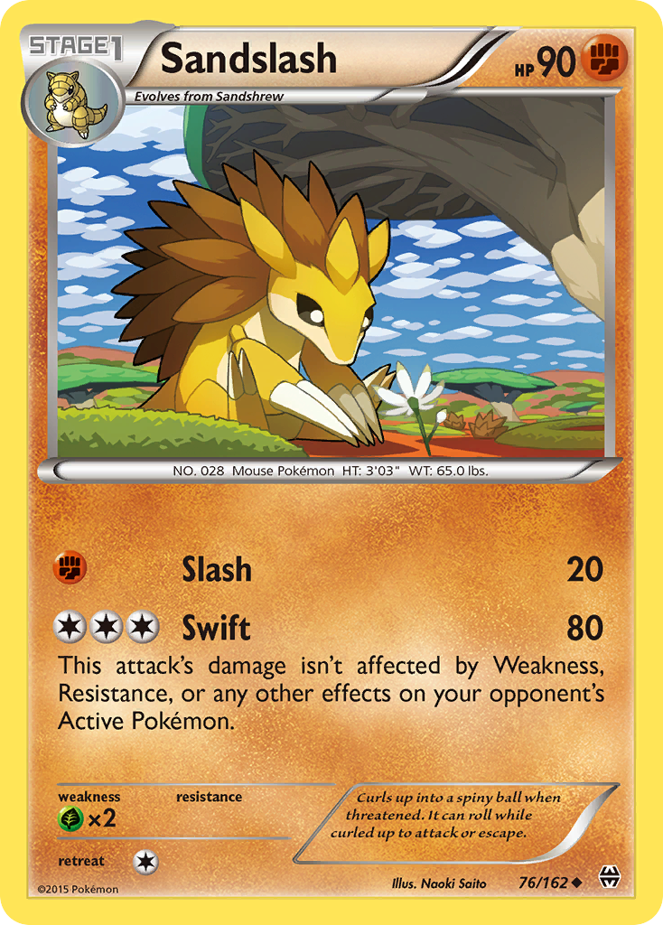 Sandslash (76/162) - BREAKthrough Pokémon Card