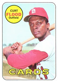 Curt Flood 1969 Topps #540 Sports Card