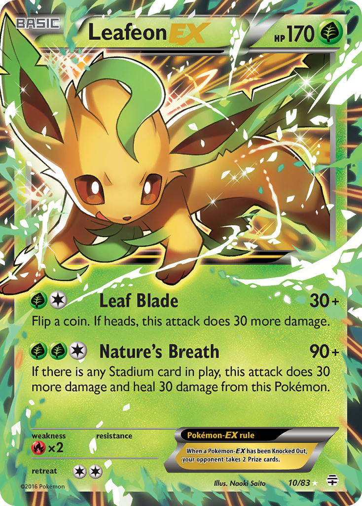 Leafeon EX (10/83) - Generations Pokémon Card