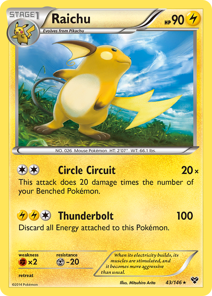 Raichu (43/146) - XY Pokémon Card