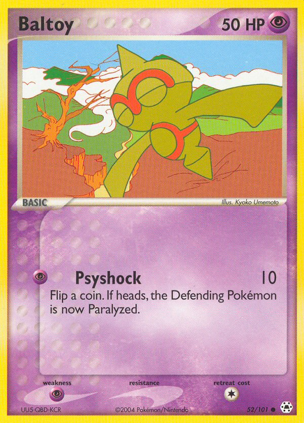 Baltoy (52/101) - Hidden Legends Pokémon Card