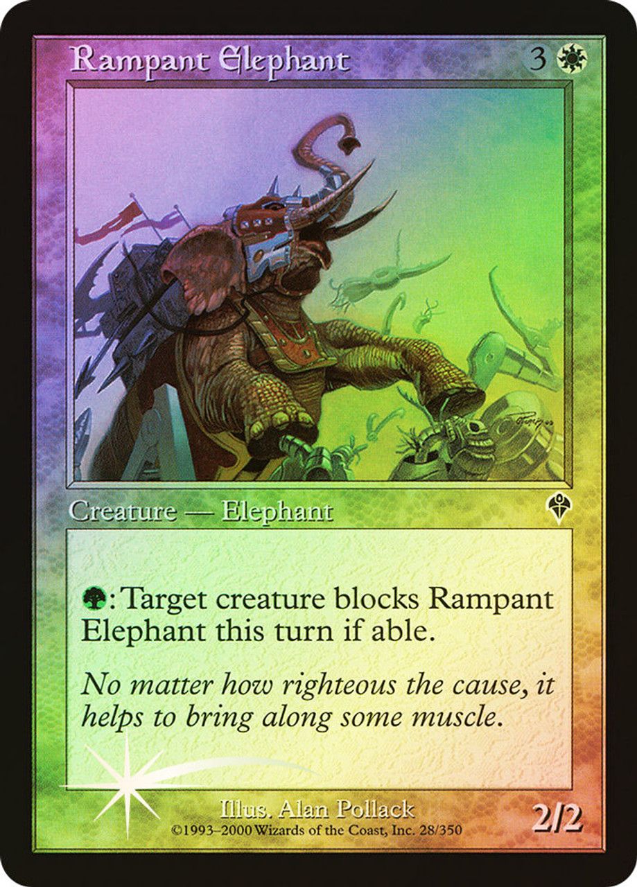 Rampant Elephant (Invasion - Foil) Trading Card