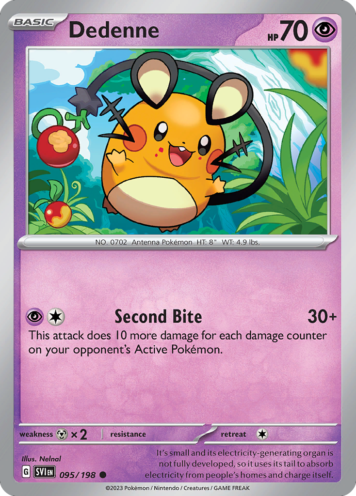 Dedenne (95/198) - Scarlet & Violet Pokémon Card