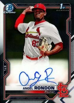 Angel Rondon 2021 Bowman Chrome - Prospect Autographs Baseball #CPA-ARO Sports Card