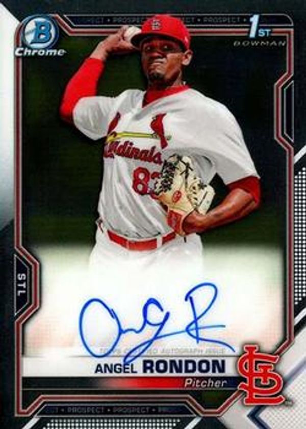 Angel Rondon 2021 Bowman Chrome - Prospect Autographs Baseball #CPA-ARO