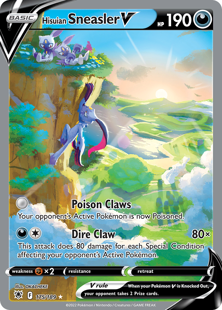 Hisuian Sneasler V (175/189) - Astral Radiance Pokémon Card