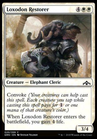 Loxodon Restorer (Guilds of Ravnica) Trading Card