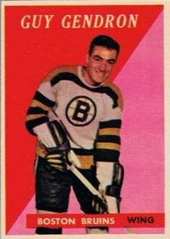 Jean-Guy Gendron 1958 Topps #51 Sports Card