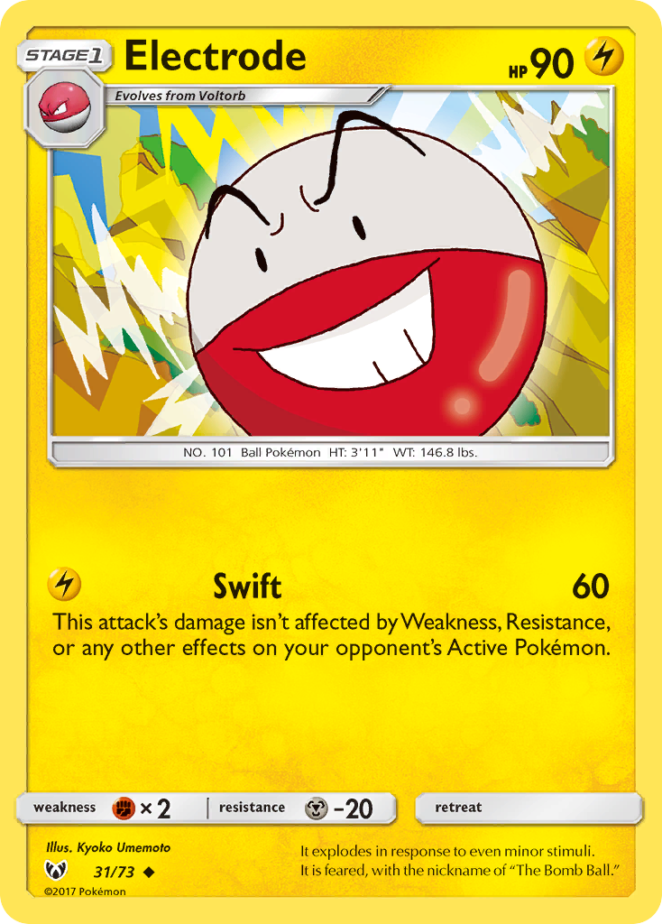 Electrode (31/73) - Shining Legends Pokémon Card