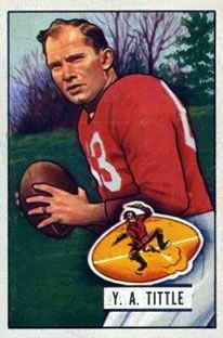 Y. A. Tittle 1951 Bowman #32 Sports Card