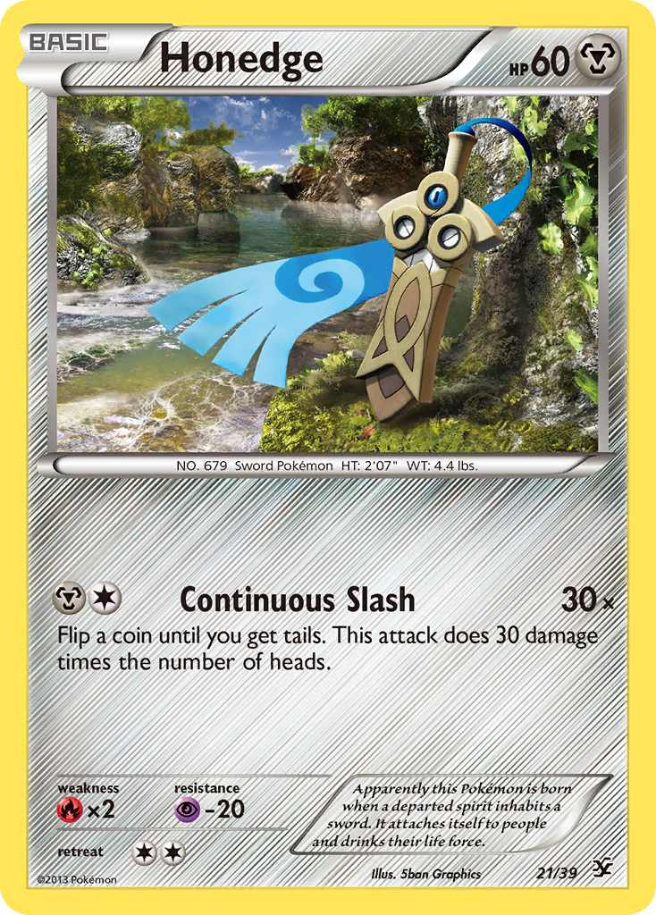 Honedge (21/39) - Kalos Starter Set Pokémon Card