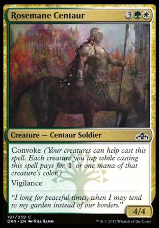 Rosemane Centaur (Guilds of Ravnica) Trading Card