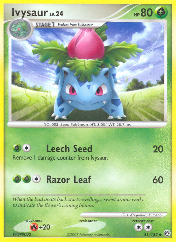 Ivysaur (51/132) - Secret Wonders Pokémon Card