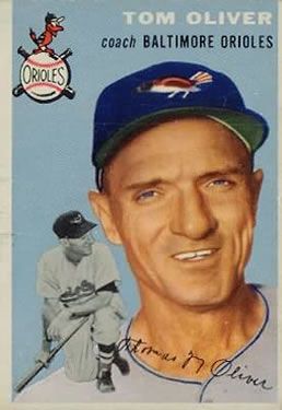 Tom Oliver 1954 Topps #207 Sports Card