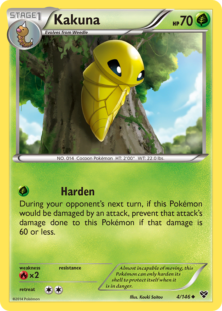 Kakuna (4/146) - XY Pokémon Card