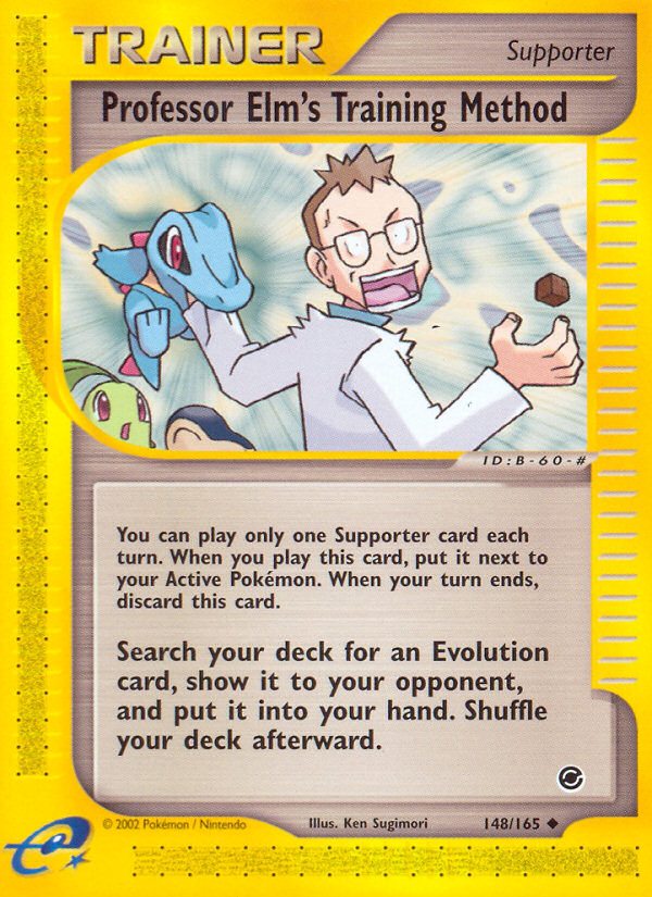 Professor Elm's Training Method (Trainer: Supporter) (148/165) - Expedition Base Set Pokémon Card