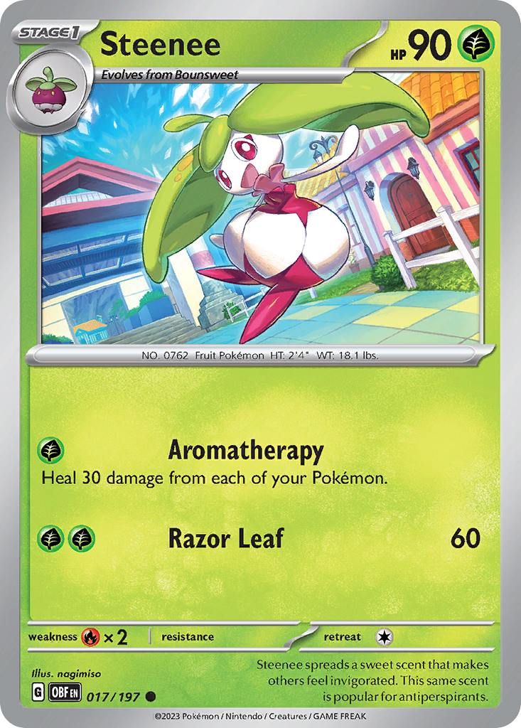 Steenee (17/197) - Obsidian Flames Pokémon Card